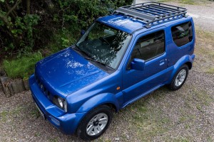 SUZUKI JIMNY III 1998-2018 ALUMINIOWY BAGAŻNIK DACHOWY KOSZ Z OWIEWKĄ