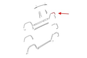 JEEP CHEROKEE V KL 2018-2023 PO LIFTINGU LISTWA BŁOTNIKA TYLNA LEWA 68316003AD