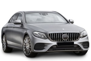 MERCEDES E-CLASS W213 2016-2020 Z KAMERĄ GRILL GT PANAMERICANA SREBRNY
