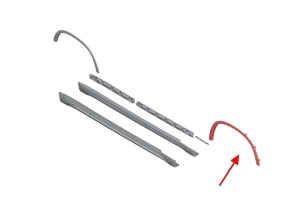 BMW X1 E84 2009-2015 LISTWA PRZEDNIEGO BŁOTNIKA PRAWA 51772990166