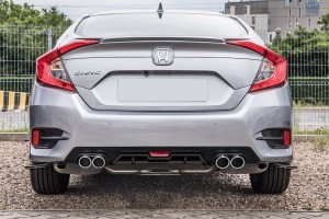 HONDA CIVIC X 2016-2021 SEDAN DYFUZOR DOKŁADKA ZDERZAKA TYLNEGO