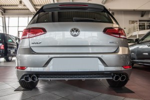 VW GOLF 7 VII 2016-2020 DYFUZOR DOKŁADKA ZDERZAKA TYLNEGO