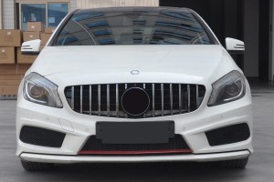 MERCEDES A-CLASS W176 2015-17 GRILL GT SREBRNY