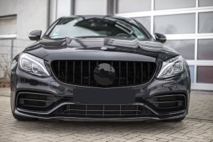 MERCEDES C-CLASS W205 2019-2021 PO FACELIFTINGU GRILL GT PANAMERICANA CZARNY