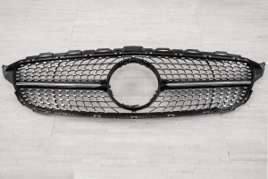 MERCEDES C-CLASS W205 2014-2018 PRZED FACELIFTINGIEM GRILL DIAMOND CZARNY
