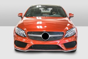 MERCEDES C-CLASS W205 2014-2018 PRZED FACELIFTINGIEM GRILL DIAMOND SREBRNY