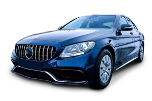 MERCEDES C-CLASS W205 2014-2018 GRILL GT SREBRNY