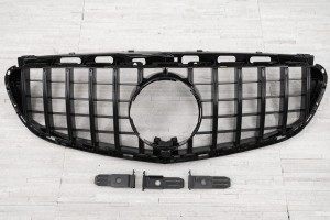 MERCEDES E-CLASS W212 2013-2016 Z KAMERĄ GRILL GT PANAMERICANA CZARNY