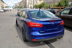 FORD FOCUS MK3 2014-2018 SEDAN DYFUZOR DOKŁADKA ZDERZAKA TYLNEGO