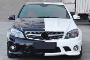 MERCEDES C-CLASS W204 2008-2014 GRILL DIAMOND SILVER