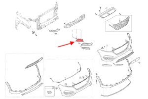 HYUNDAI TUCSON III TL 2015-2018 PRZED FACELIFTINGIEM LAMPA PRZECIWMGIELNA PRZEDNIA PRAWA 92202D7000