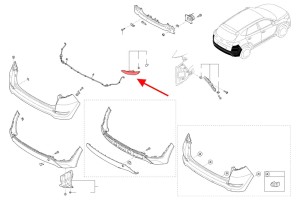 HYUNDAI TUCSON III TL 2015-2018 LAMPA PRZECIWMGIELNA TYLNA PRAWA 92405D7000