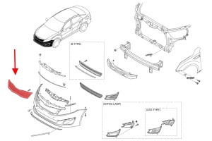 KIA OPTIMA III TF 2010-2013 PRZED FACELIFTINGIEM ATRAPA CHŁODNICY GRILL PRZEDNI 86360-2T000
