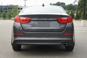 KIA OPTIMA III TF 2013-2015 PO LIFTINGU DYFUZOR TYLNEGO ZDERZAKA Z OTWOREM NA JEDEN WYDECH 86690D4010