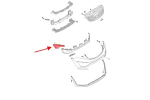 KIA SPORTAGE III SL 2010-2015 LAMPA PRZECIWMGIELNA PRZEDNIA PRAWA 922023W200