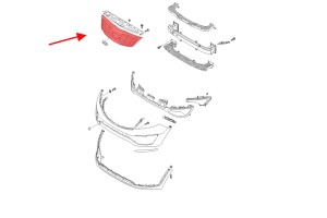 KIA SPORTAGE III SL 2010-2015 ATRAPA CHŁODNICY GRILL CHROMOWANY 863524T010