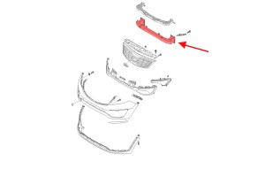 KIA SPORTAGE III SL 2010-2015 BELKA ZDERZAKA PRZEDNIEGO 865303W300