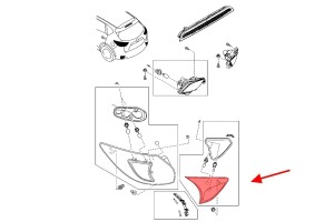 MAZDA CX-5 I KE 2012-2017 LAMPA KLAPY TYLNEJ LEWA KD53513F0A
