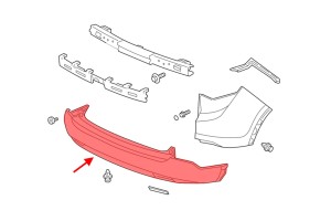 HONDA CR-V IV 2012-2015 PRZED LIFTINGIEM 5 DRZWI ZDERZAK TYLNY 04715T0AA90