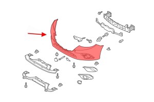 MAZDA 3 III BM 2014-2016 PRZED FACELIFTINGIEM ZDERZAK PRZEDNI BJS750031ABB