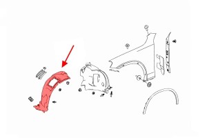 MERCEDES GLC X253 2015-2019 PRZED FACELIFTINGIEM NADKOLE PRZEDNIE LEWE CZĘŚĆ PRZEDNIA A2536900130