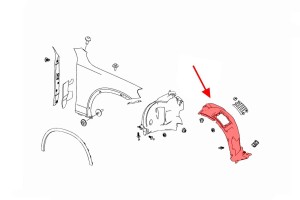 MERCEDES GLC X253 2015-2019 PRZED FACELIFTINGIEM NADKOLE PRZEDNIE PRAWE CZĘŚĆ PRZEDNIA A2536900230