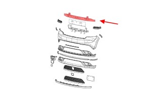 DODGE DURANGO III WD 2010-2020 BELKA ZDERZAKA PRZEDNIEGO 68227140AA