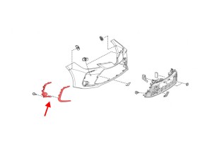 TOYOTA COROLLA XII E21 2019+ SEDAN KRATKA ZAŚLEPKA PRZEDNIEJ LAMPY PRZECIWMGIELNEJ PRAWA 8148102A80
