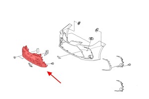 TOYOTA COROLLA XII E21 2019-2022 SEDAN KRATKA PRZEDNIEGO ZDERZAKA 5311202D00