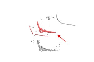 TOYOTA COROLLA XII E21 2019+ GRILL GÓRNY PRZEDNI 5311402580