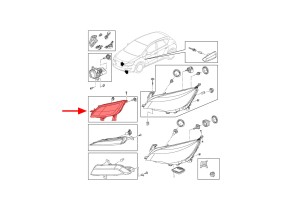 OPEL ASTRA J P10 2009-2012 PRZED FACELIFTINGIEM LAMPA PRZECIWMGIELNA PRZEDNIA LEWA 13293618
