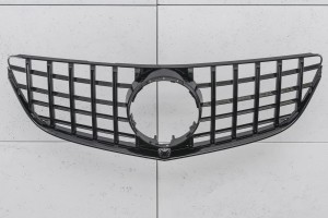 MERCEDES E-CLASS C207 COUPE 2014-2017 PO FACELIFTINGU GRILL GT PANAMERICANA Z KAMERĄ CZARNY
