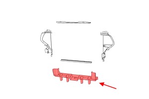 JEEP GRAND CHEROKEE IV WK2 2014-2017 PO PIERWSZYM FACELIFTINGU KIEROWNICA POWIETRZA DOLNA 68223541AA