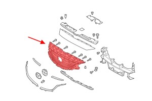 MAZDA 6 III GJ 2016-2018 PO PIERWSZYM LIFTINGU ATRAPA CHŁODNICY GRILL CHROMOWANY G46L50712A