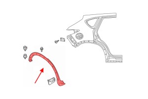 MAZDA CX-5 II KF 2017-2025 LISTWA BŁOTNIKA TYLNA PRAWA KB7W51W50F