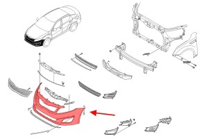 KIA OPTIMA III 2013-2015 PO LIFTINGU ZDERZAK PRZEDNI 865114C500