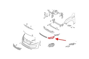 KIA OPTIMA III TF 2010-2013 PRZED LIFTINGIEM ZAŚLEPKA HALOGENU PRZEDNIEGO LEWA 865512T000