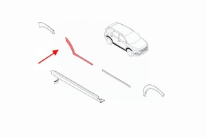 HYUNDAI TUCSON III TL 2015-2020 DOLNA LISTWA TYLNYCH PRAWYCH DRZWI 87732D7000