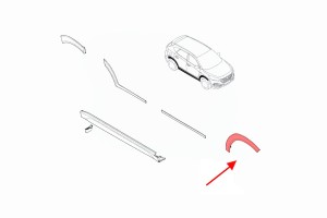 HYUNDAI TUCSON III TL 2015-2020 LISTWA PRZEDNIEGO BŁOTNIKA PRAWA 87712D7000