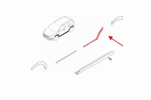 HYUNDAI TUCSON III TL 2015-2020 DOLNA LISTWA TYLNYCH LEWYCH DRZWI 87731D7000