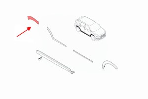 HYUNDAI TUCSON III TL 2015-2020 LISTWA TYLNEGO PRAWEGO BŁOTNIKA 87742D7000