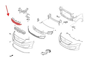 KIA CEED II JD 2012-2015 PRZED LIFTINGIEM GRILL ATRAPA CHŁODNICY 86350A2000