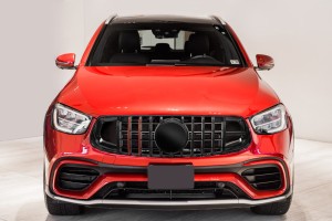 MERCEDES GLC X253 C253 2019+ PO FACELIFTINGU GRILL PANAMERICANA GT BRABUS STYLE CZARNY Z KAMERĄ PASUJE TYLKO DO WERSJI AMG