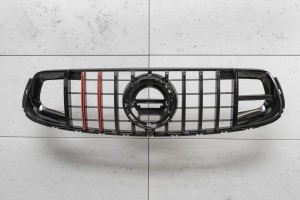 MERCEDES GLC X253 2019-2022 PO FACELIFTINGU GRILL PANAMERICANA GT BRABUS STYLE CZARNY Z KAMERĄ PASUJE TYLKO DO WERSJI AMG