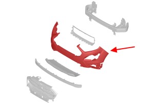 FORD ECOSPORT MK2 II 2017-2022 PO FACELIFTINGU ZDERZAK PRZEDNI GN1517757EE