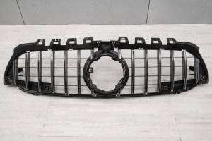 MERCEDES A-CLASS W177 2018+ Z KAMERĄ GRILL GT PANAMERICANA SREBRNY