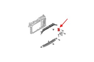 FORD FIESTA MK7 VII 2012-2017 PO FACELIFTINGU DEFLEKTOR KIEROWNICA POWIETRZA MAŁA LEWA C1BB8122AA