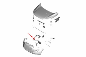 FORD ECOSPORT MK2 II 2012-2017 PRZED FACELIFTINGIEM KLAMKA UCHWYT MASKI 1802062