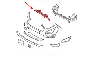 FORD ECOSPORT MK2 II 2017-2022 PO FACELIFTINGU ŚRODKOWE MOCOWANIE ZDERZAKA PRZEDNIEGO GN15-17E778