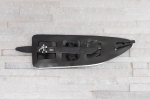 FORD KUGA MK2 II 2016-2019 PO FACELIFTINGU KRATKA BŁOTNIKA WLOTU POWIETRZA LEWA CHROM GJ5416C217AC